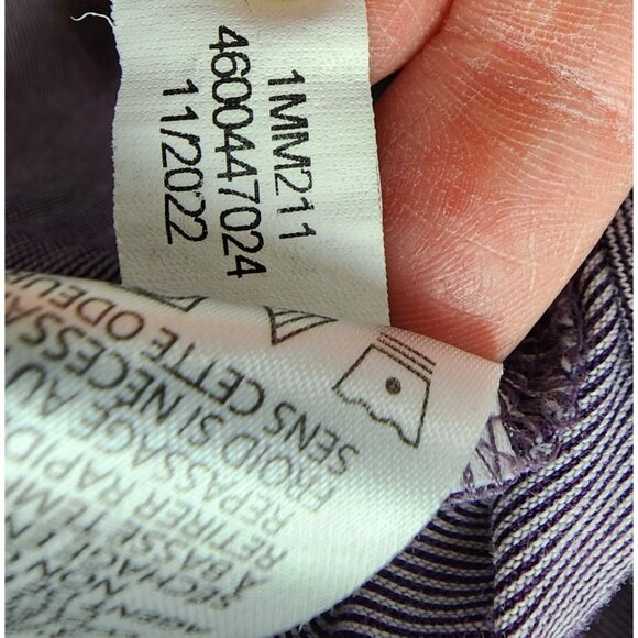 Travis Mathew Micro Stripe Golf Polo Short Sleeve Purple White Active Prep XXXL - Picture 8 of 12